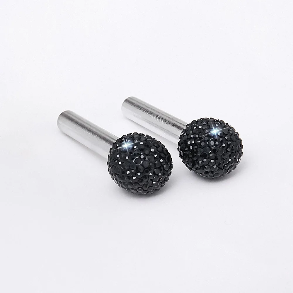 2 шт./компл. Bling, с декором из кристаллов; сплав дверной замок комплекты ручек Чехлы На Сиденья Универсальный Fit автомобильные аксессуары для интерьера