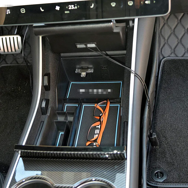 Органайзер для центральной консоли автомобиля лоток 2017 2018 2019 Tesla Model 3 контейнер