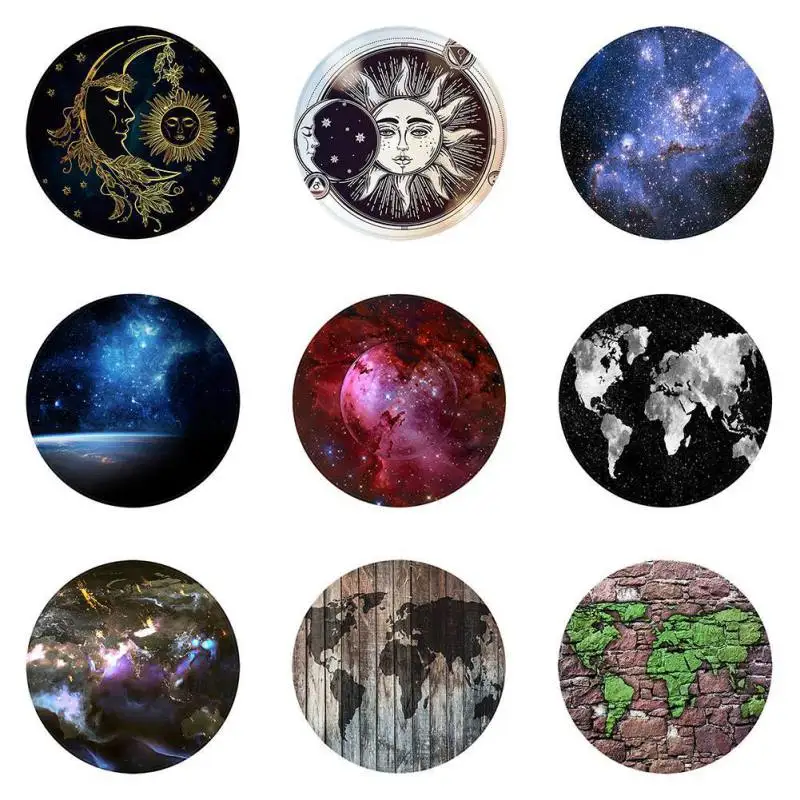 Печать круглый коврик Нескользящая мягкая фланель вход двери для пола домашний