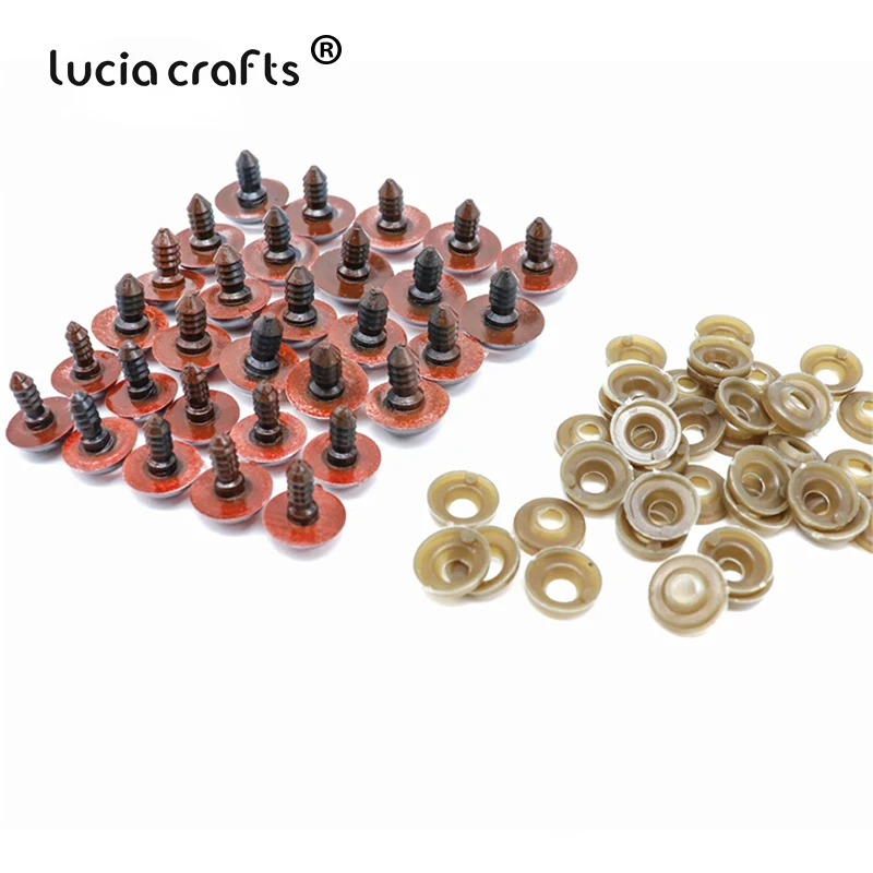 Lucia crafts, 10 пар/20 пар, детская пластиковая игрушка для рукоделия, куклы, глаза, пластиковые безопасные глаза, сделай сам, кукольные аксессуары ручной работы K0919