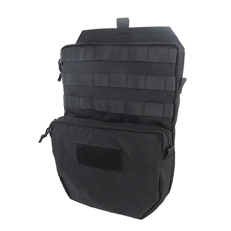 Black 3L Открытый гидратации мешок 1000D нейлон Molle воды Охота сумка для боевых жилет внутренний пакет аксессуар мешок рюкзак водонепроницаемый - Цвет: Black