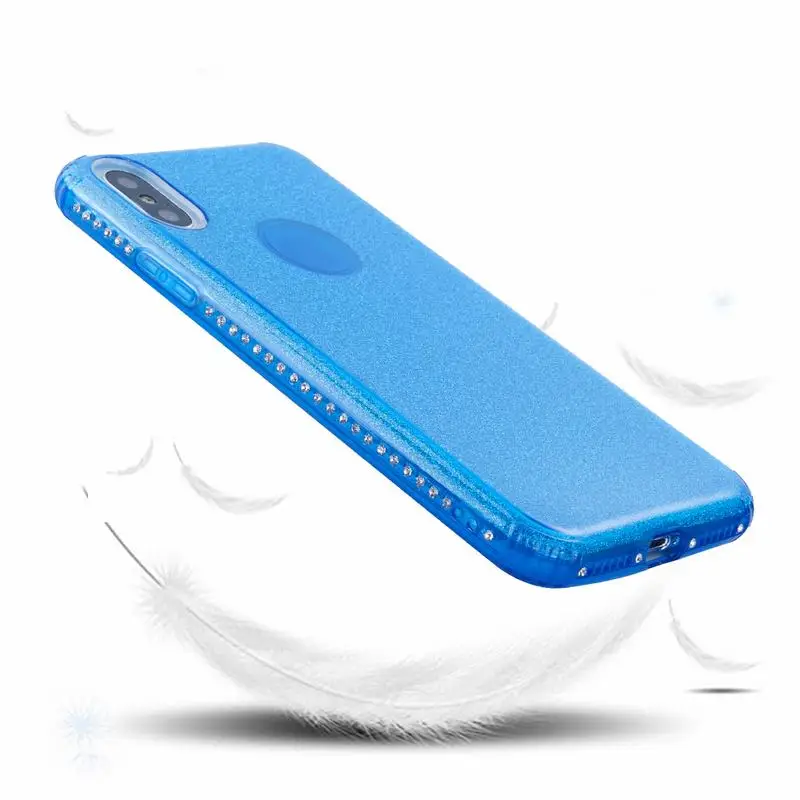Ascromy чехол для телефона iPhone 8 8Plus X 10 7 Plus Роскошный Блестящий горный хрусталь