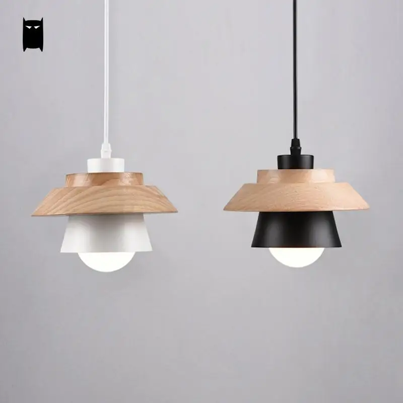 Черный белый дуб деревянный железный оттенок кулон в виде ягоды светильник шнур