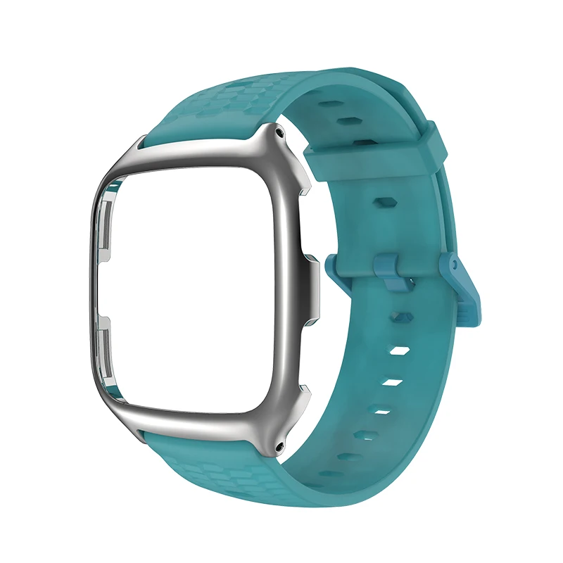 blue silver Mijobs ТПУ силиконовый ремешок для Fitbit Versa ремешок аксессуары для умных часов для Fitbit Versa, ремешок для спортивного браслета Correa - Цвет: blue silver