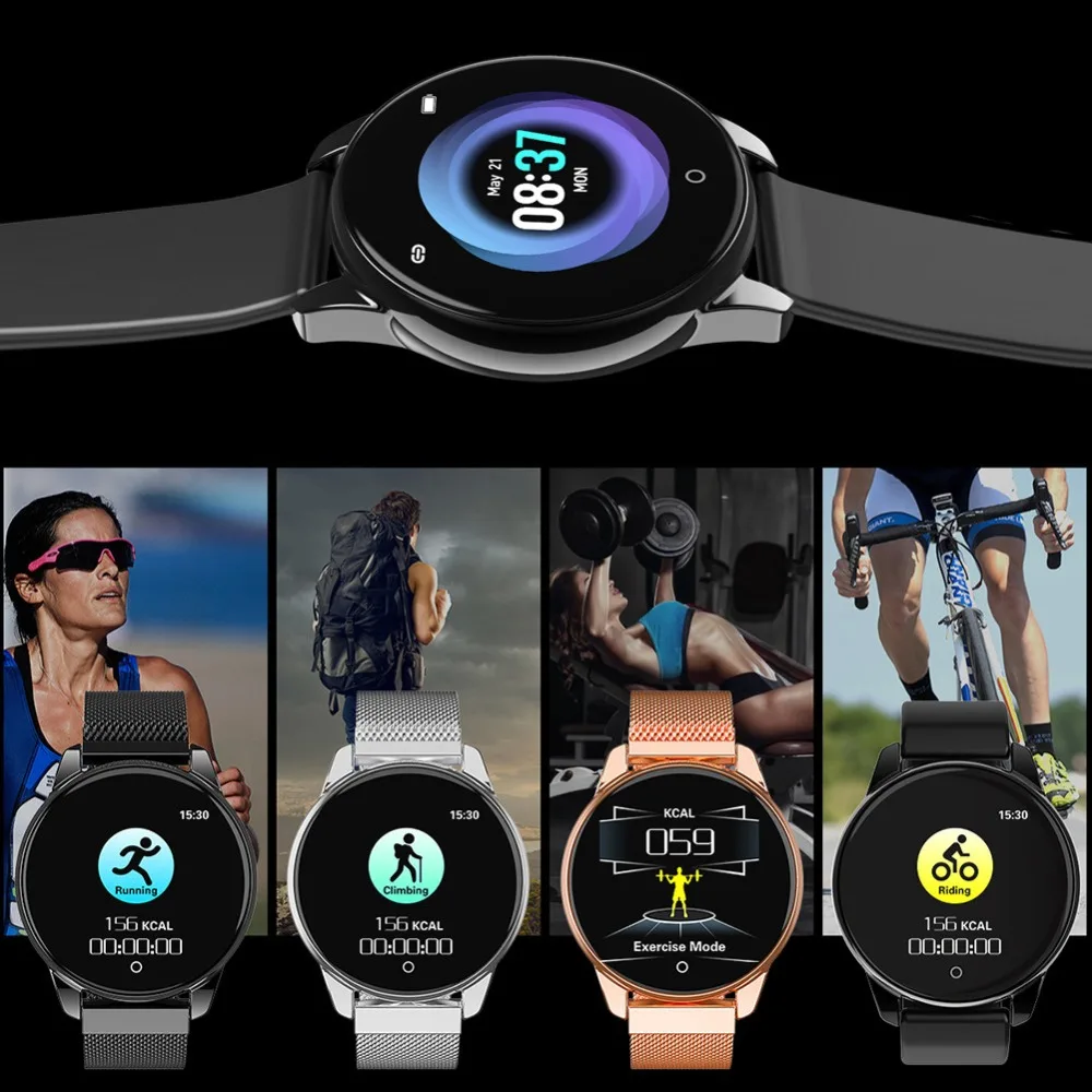 Обновление Bluetooth Smartwatch водонепроницаемый IP67 монитор сердечного ритма мульти-спортивный фитнес-трекер совместим с телефонами Android IOS
