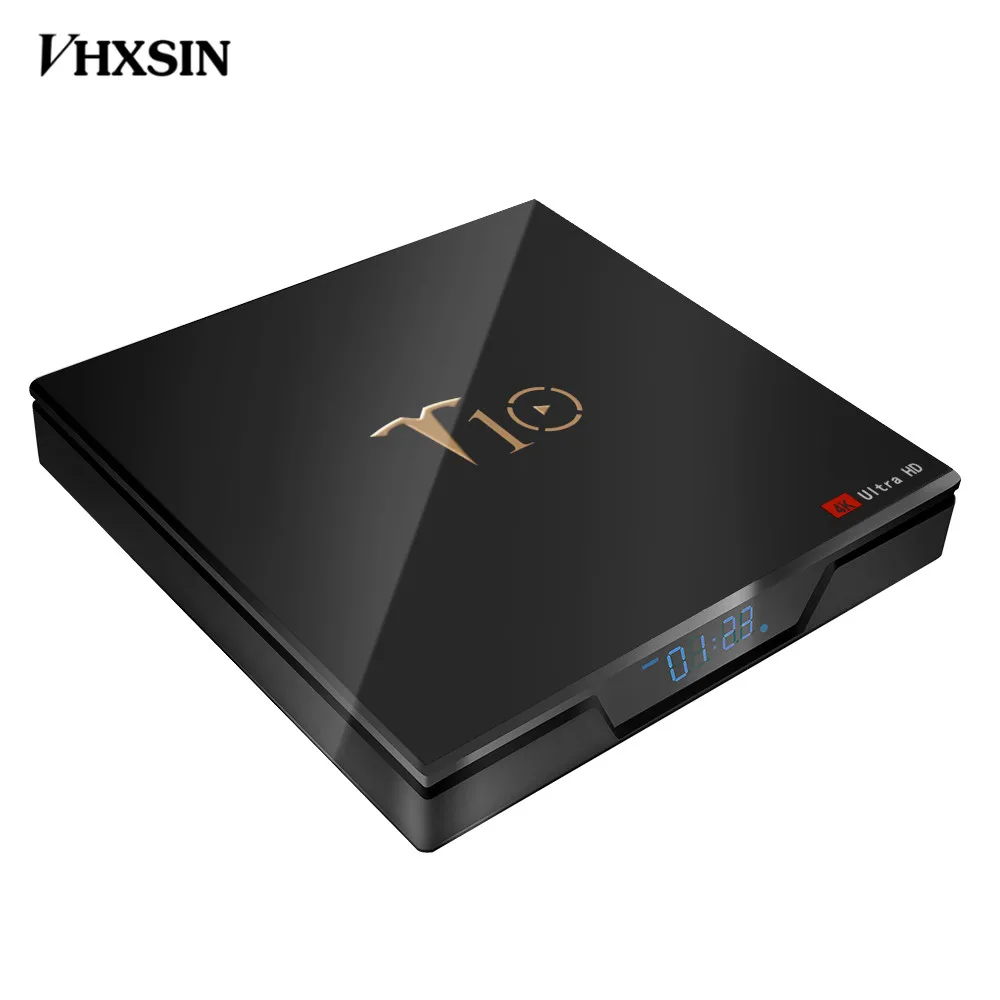 ТВ-приставка VHXSIN T10 2 Гб RAM 16 ROM Mali-450 четырехъядерный процессор Amlogic S905W 4G WiFi 100M android 8