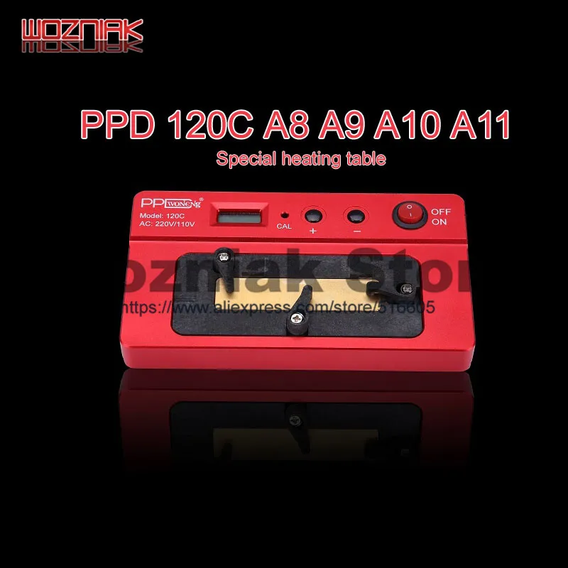 PPD-120C PPD 120E CX CC QC интеллектуальная разборная платформа для iphone 5 6 7 8 x Android BGA Материнская плата Процессор специальный нагревательный стол - Цвет: PPD-120C
