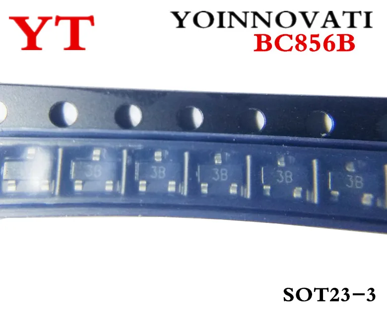 200 шт./лот BC856B BC856 0.1A 65V SOT-23 PNP транзистор лучшее качество.