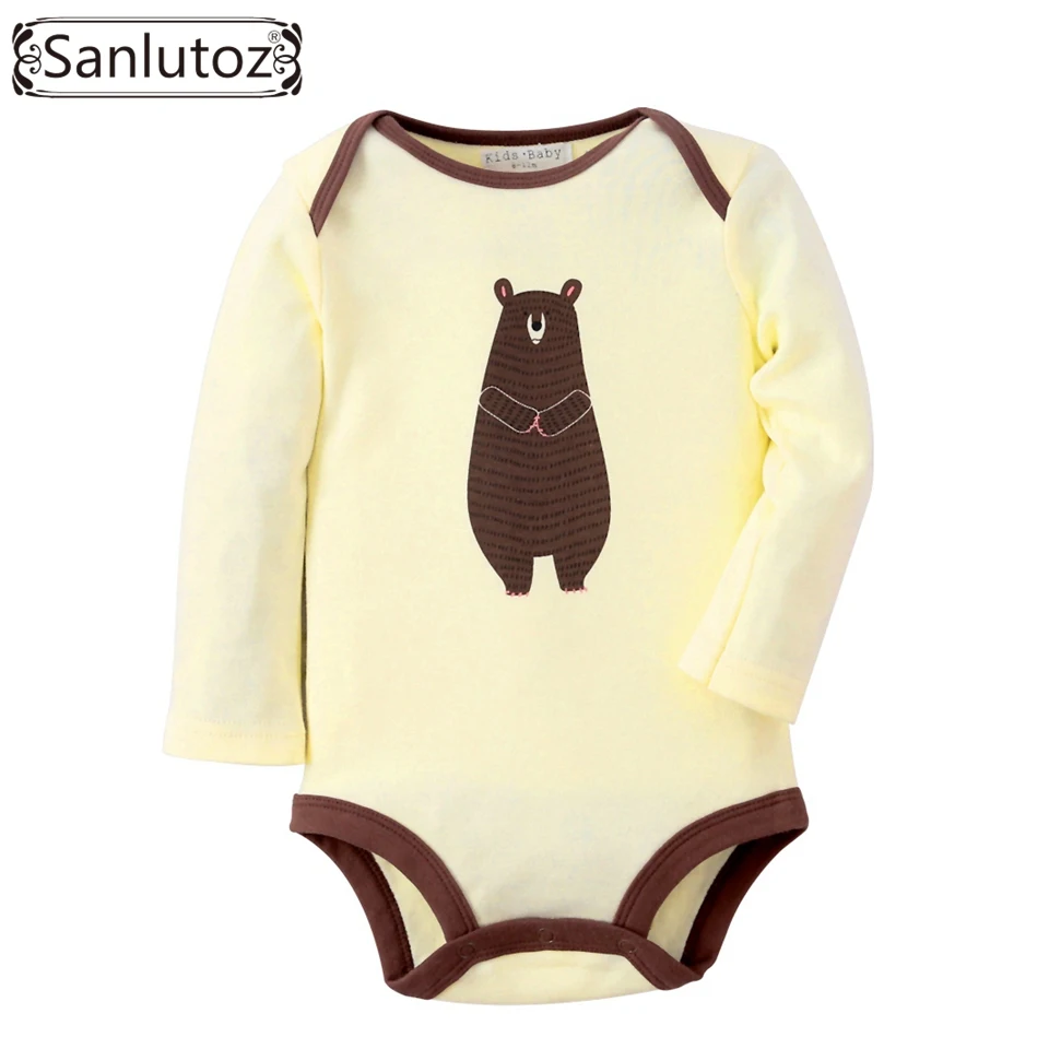 Комбинезон детский зимний с длинным рукавом и медведем | Мать ребенок