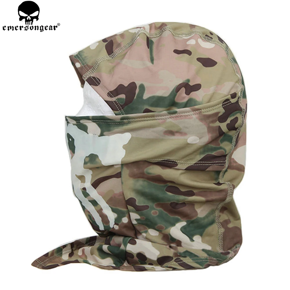 Многофункциональная светящаяся маска шарф emvesongear Ghost армейская дышащая