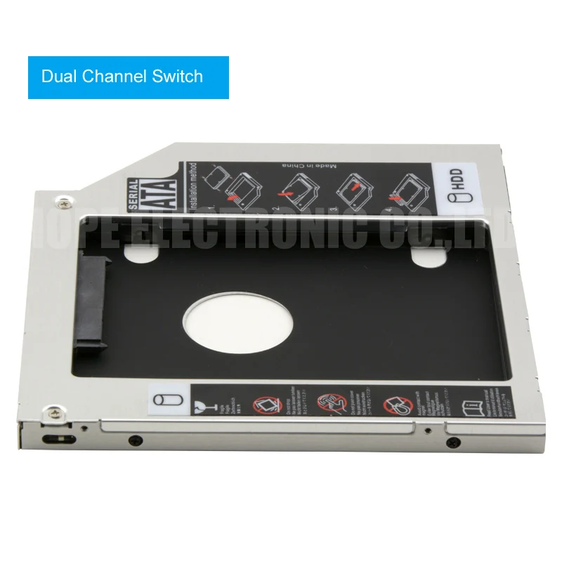 Новый 12 7/9 5 мм SATA 3 0 2nd HDD Caddy 2 &quot2 ТБ SSD чехол Корпус жесткого диска для ноутбука DVD ROM