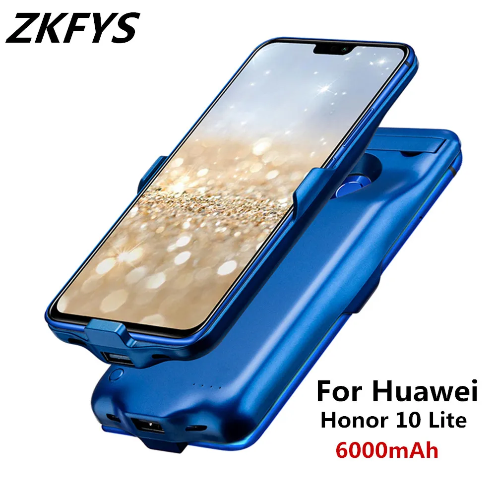 Тонкие Чехлы для зарядного устройства ZKFYS Huawei Honor 10 Lite чехол аккумулятора 6000 мАч