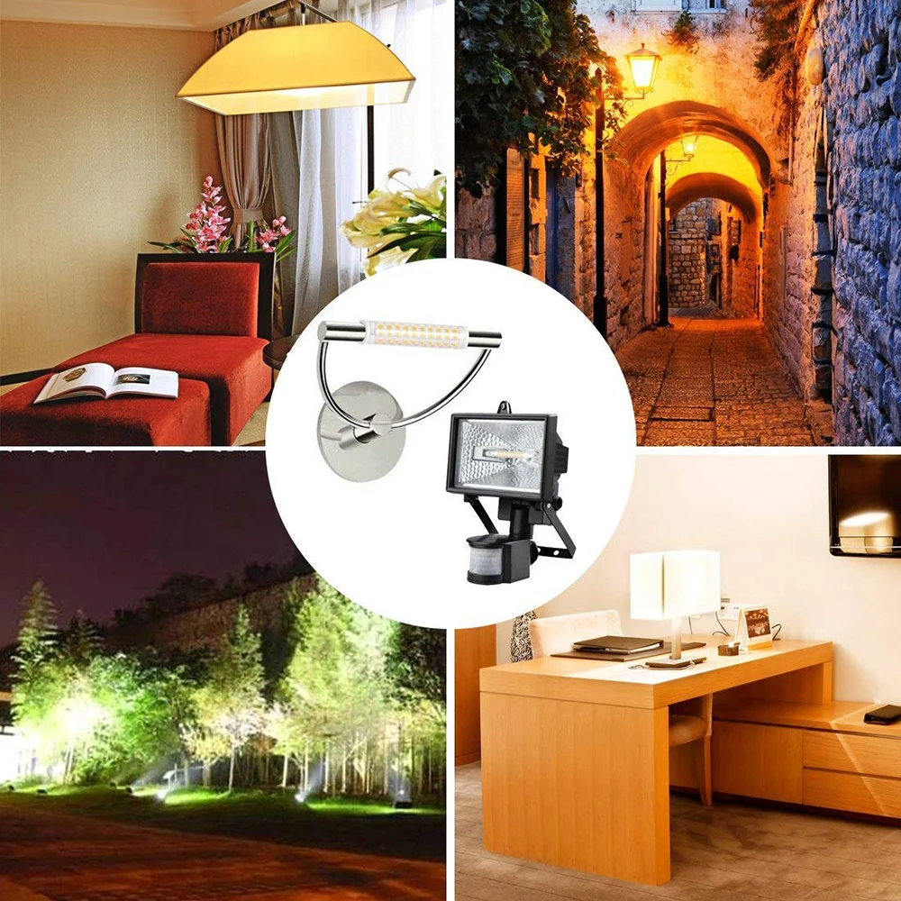 Светодиодный лампа 6 Вт 10 R7S регулируемой яркостью лампы 450 люмен 1000 360 градусов