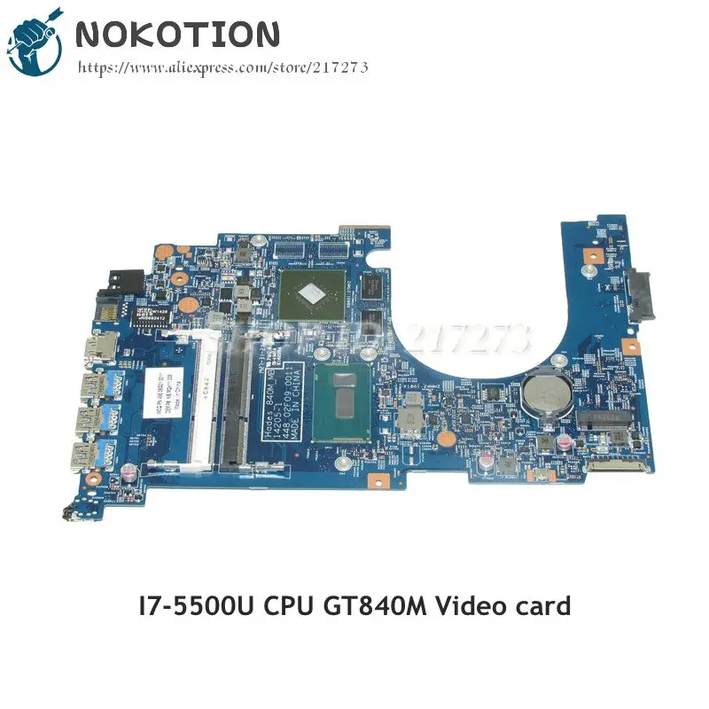 

Материнская плата NOKOTION NBMQK11008 NB.MQK11.008 для ноутбука Acer aspire V Nitro VN7-571G, основная плата I7-5500U ЦПУ GT840M DDR3L