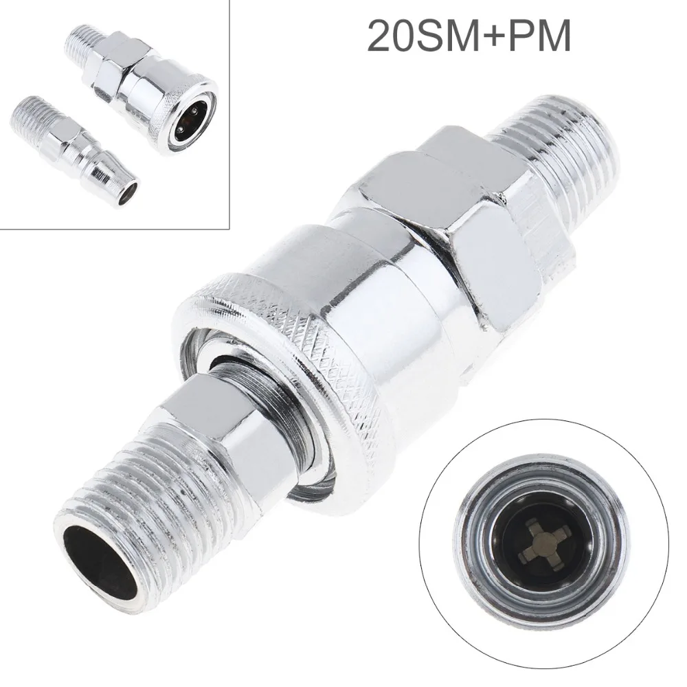 2 шт./компл. TL-S12 20SM+ PM высокоскоростной стальной Пневматический фитинг быстрый разъем высокого давления телескопическая Пряжка для воздушного компрессора