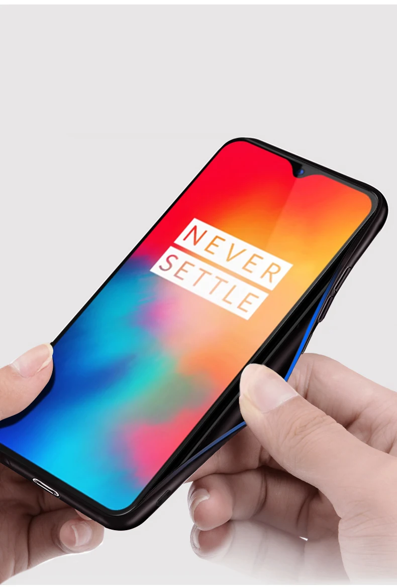 MOFi oneplus 6T чехол one plus 6t задняя крышка Жесткий защитный чехол Роскошный oneplus 6t бизнес черный 1+ 6t чехол