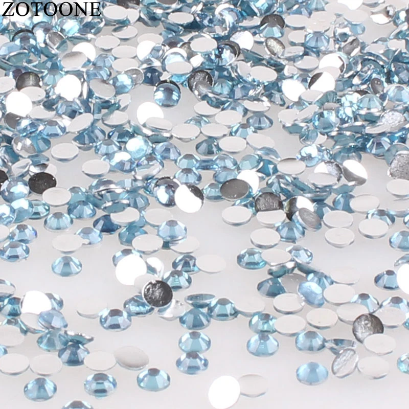ZOTOONE 1000 шт./лот Стразы 3 5 мм синие кристаллы AB Камни без горячей фиксации на задней