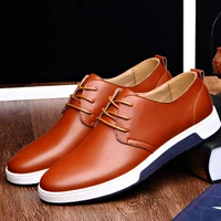 spring autumn luxury men casual shoes mens leather flats lace up simple stylish male shoes large size 48 oxford shoes for men