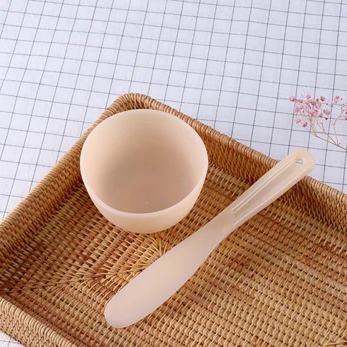 2 цвета DIY маска для лица макияж Инструменты Домашние Силиконовая Маска Bowl маска для лица Стик мерная ложка Маска кисть Косметика Инструмент комплекты - Цвет: A87tTZ