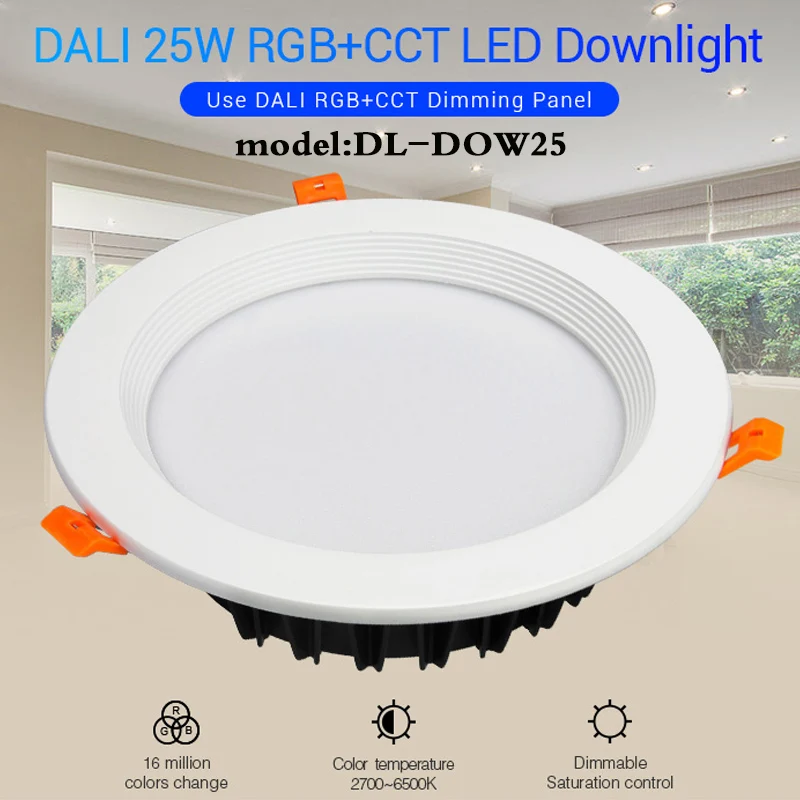 Miboxer DL DOW25 DALI с регулируемой яркостью 25 Вт RGB + CCT светодиодный светильник