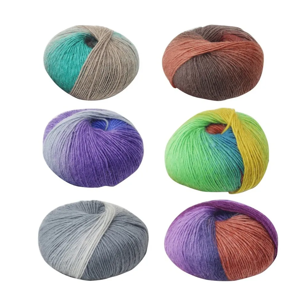 1 рулон мягкая шерсть вязание крючком Детская Пряжа вязаная шерстяная пряжа