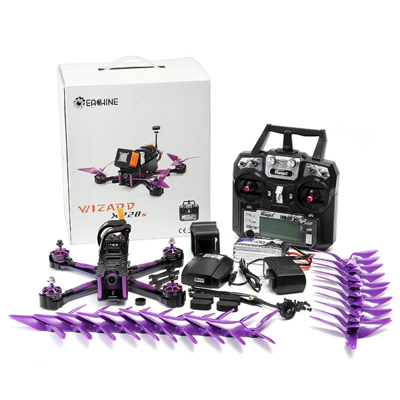 Горячая Распродажа Eachine Wizard X220S FPV Racer RC Дрон F4 5,8G 40CH 30A Dshot600 800TVL w/Flysky FS-i6X RTF