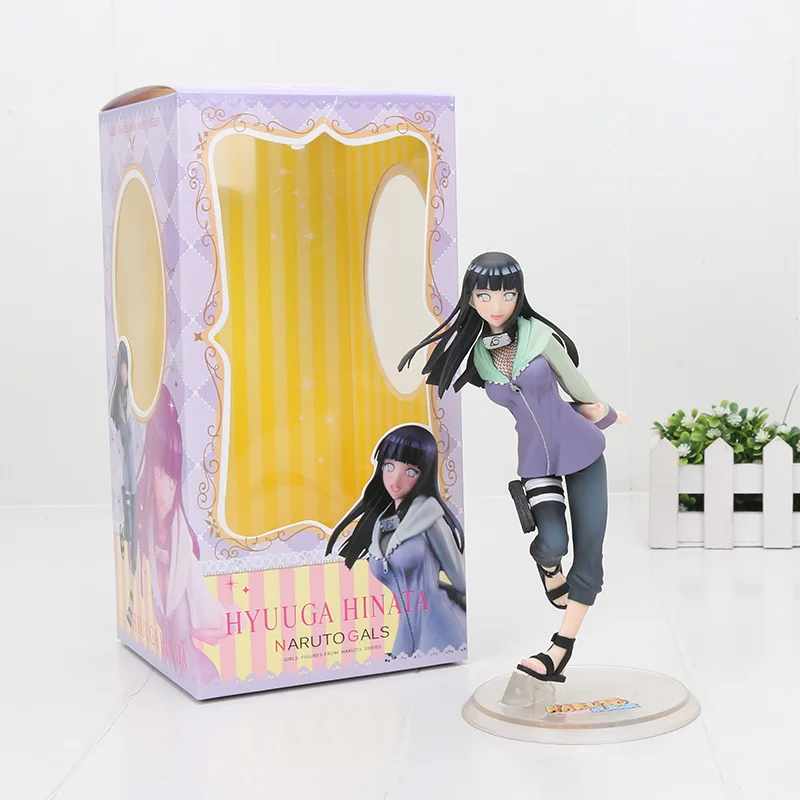 Hinata Box Naruto Gals рисунок Tsunade Sakura Haruno Hyuuga Hinata ПВХ Фигурки Коллекция Рождественская игрушка подарок 19-20 см - Цвет: Hinata Box