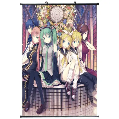 Vocaloid Luka megourine японский аниме домашний Декор настенный прокрутка плакат Новый 02 |