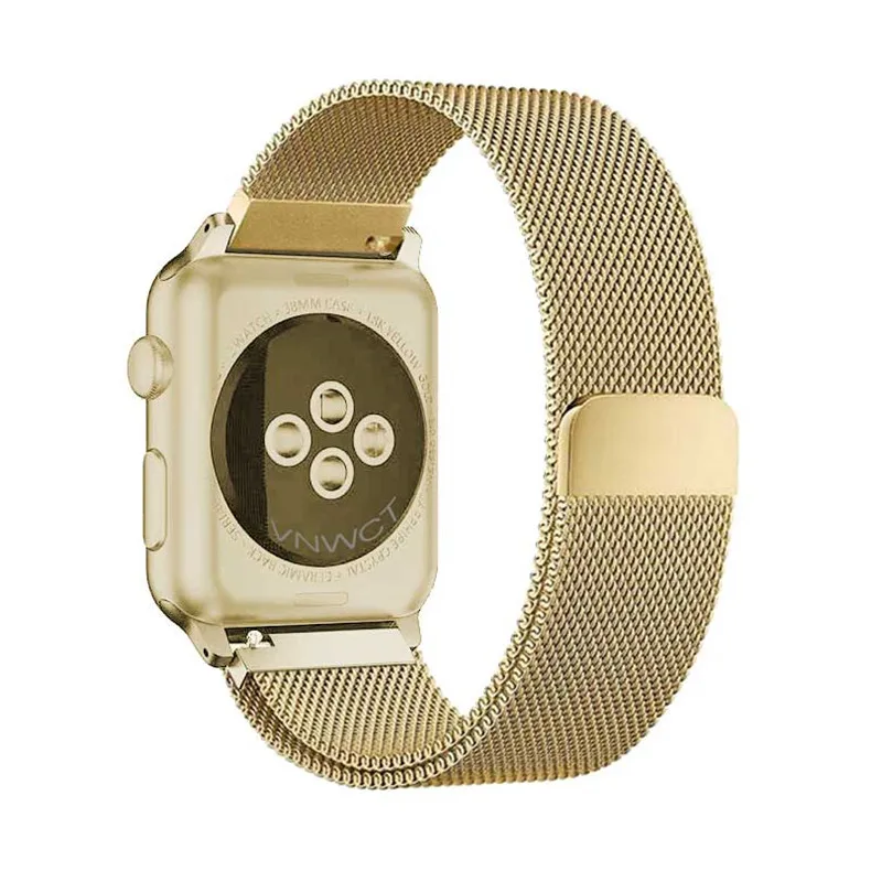 Миланская петля для apple watch band 4 44 мм 40 мм correa aplle watch 42 мм 38 мм браслет из нержавеющей стали iwatch 4/3/2/1