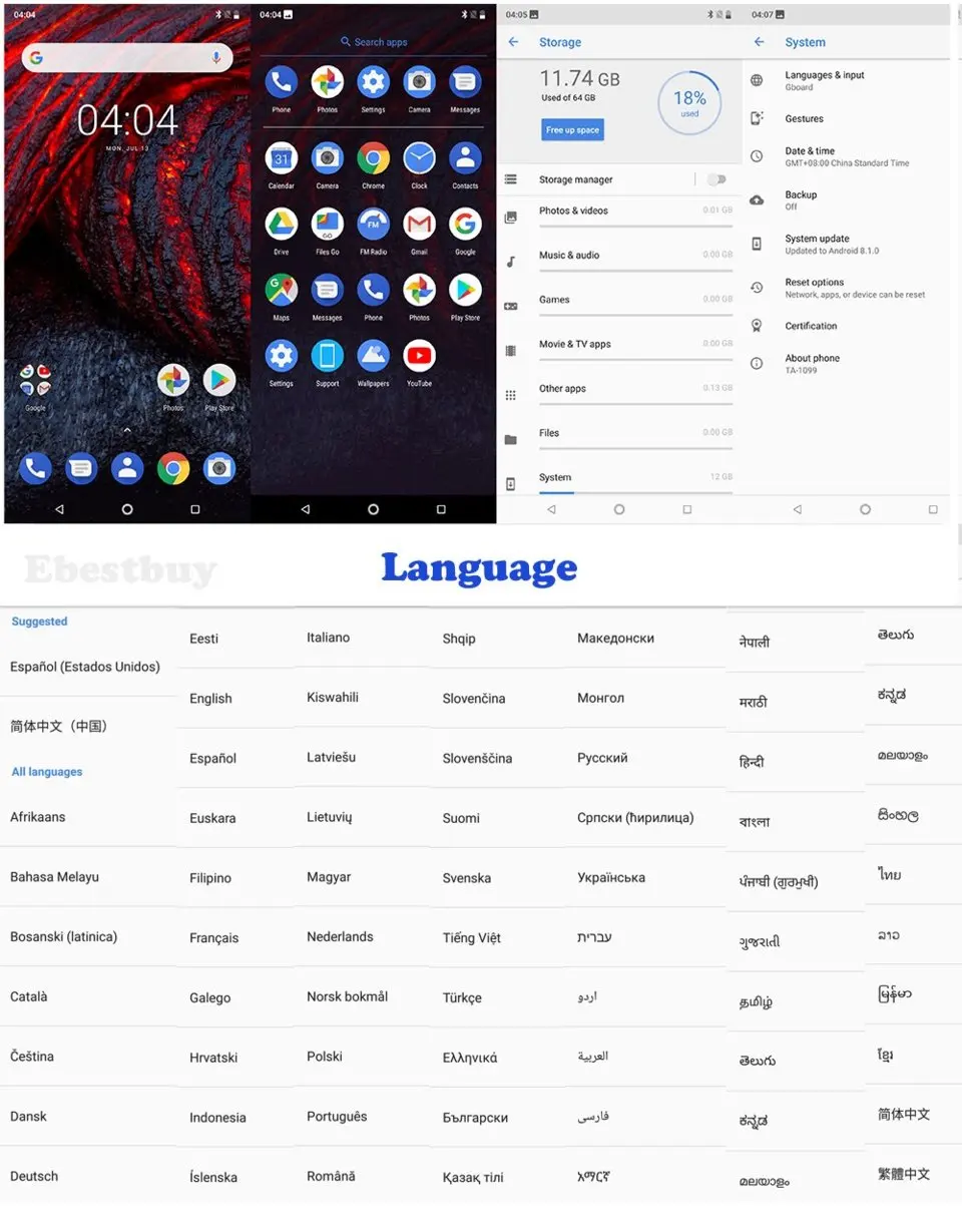 Мобильный телефон Nokia X6/6,1 plus, 5,8 дюймов, 18:9 FHD+ Восьмиядерный процессор Snapdragon 636, 3060 мАч, Мп+ Мп камера, сканер отпечатков пальцев, смартфон
