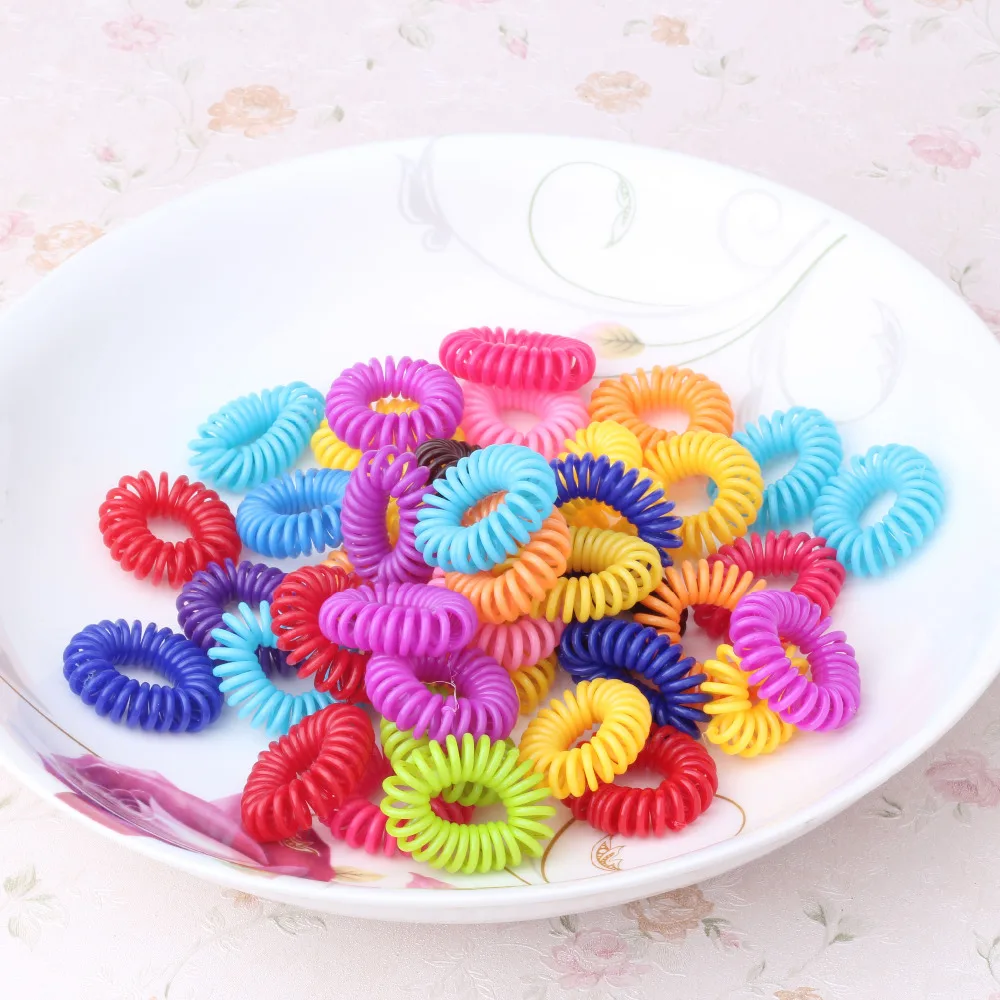 Разноцветные телефонные аксессуары для волос 12 шт./лот девочек эластичные