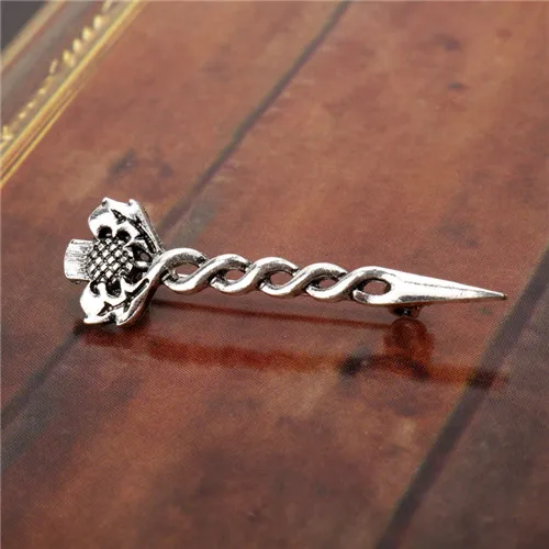 Dongsheng Jewelry Винтаж, броши на булавке, шотландская расторопши брошь "килт" или плащ контактный разъем аксессуары значки японская шпилька брошь - Окраска металла: F