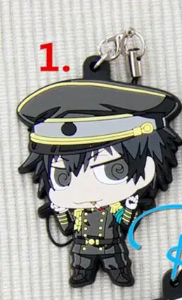 1 шт. аниме брелок Psycho-Pass Shinya Kogami Tsunemori Ginoza Nobuchika Kagari Shu резиновые подвесные брелоки - Цвет: 1