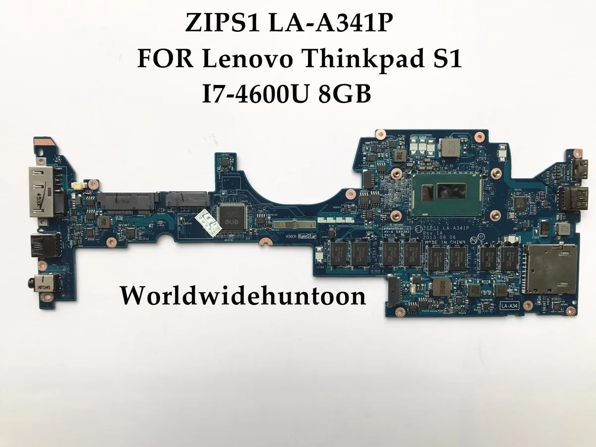 Материнская плата ZIPS1 высокое качество для Lenovo Thinkpad S1 материнская ноутбука на 8 ГБ