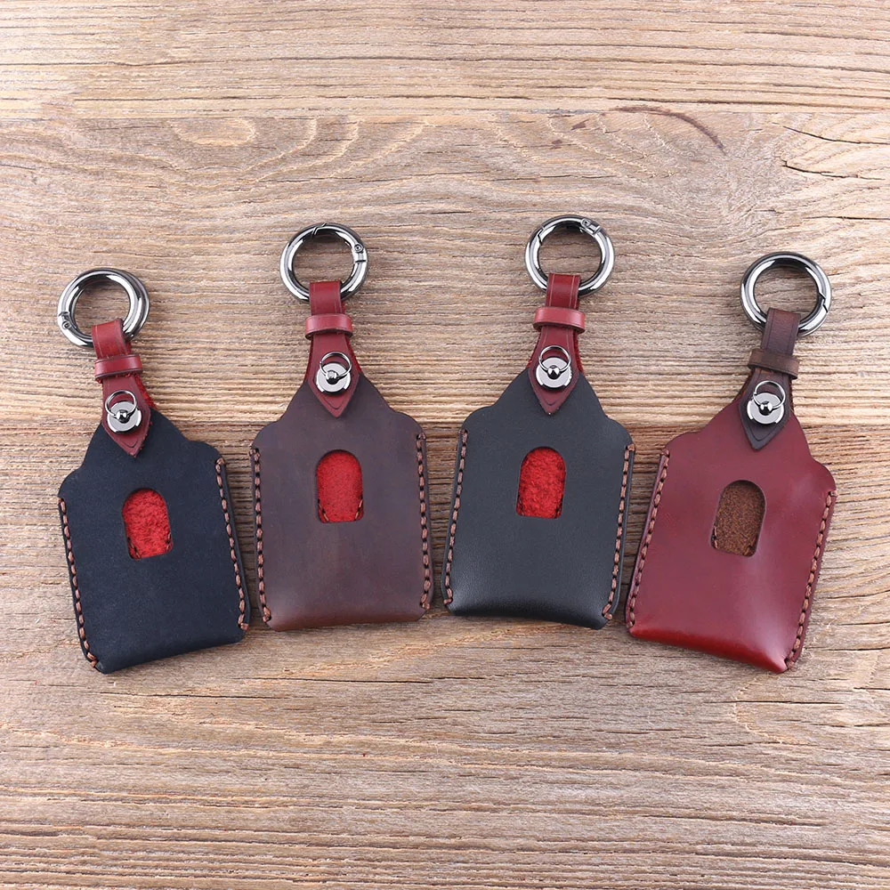 DANDKEY Натуральная кожа Защитный чехол для ключей 2 кнопки Nissan Micra Xtrail Qashqai Juke Duke Fob