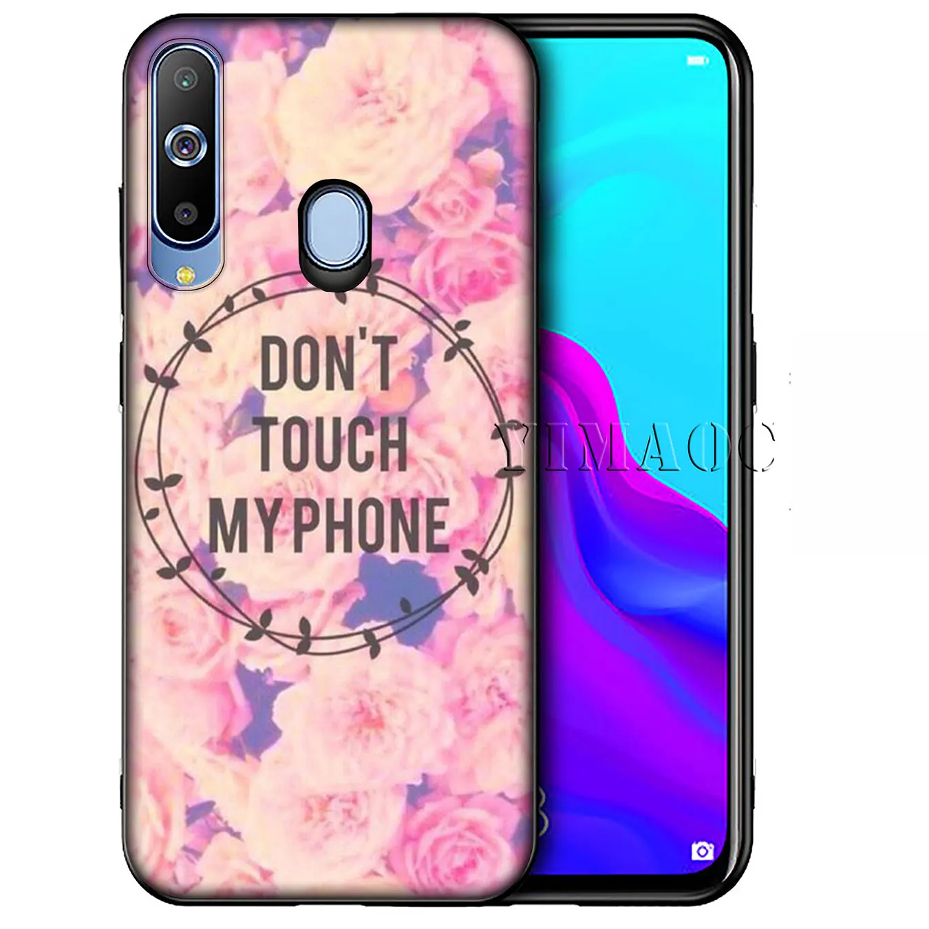 YIMAOC don't touch phone Soft Silicone Case for Samsung Galaxy A70 A60 A50 A40 A30 A20 A10 A10S A20S A30S A40S A50S Phone Cover |