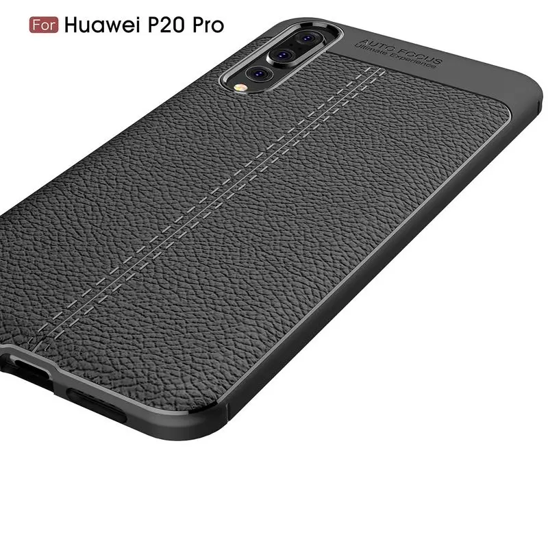 COMEBUY For Huawei P20 Pro Case Soft TPU Shockproof Leather Cover Fitted |