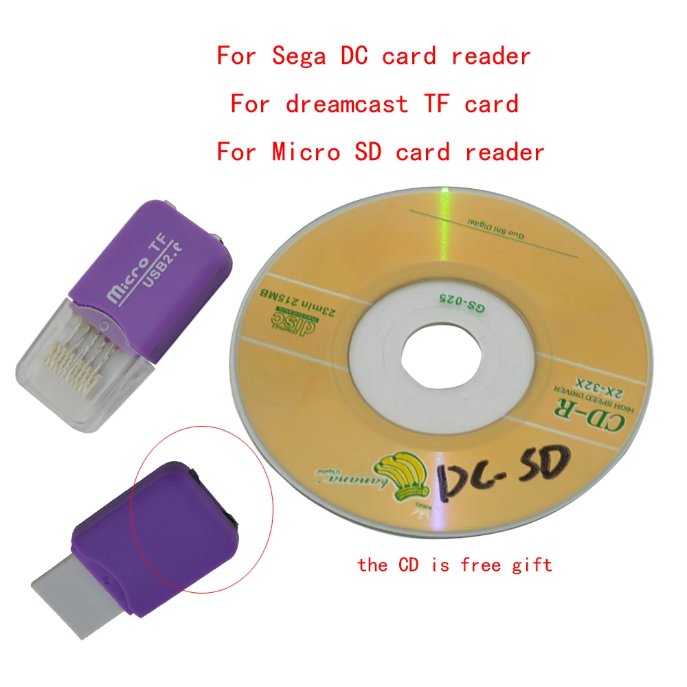 

10 шт. для кардридера Sega DC dreamcast TF Micro SD/DC
