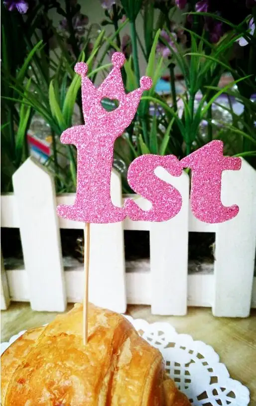 Товары для фестиваля первый 1 год Торт Топперы бумага украшение кексов обертка