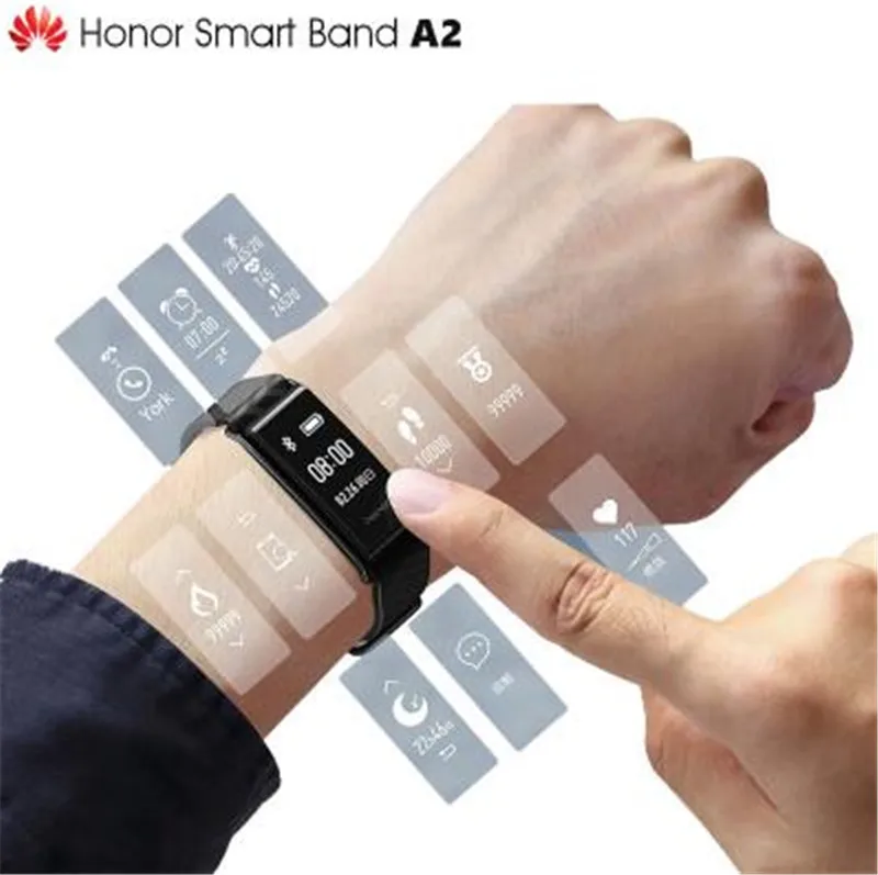 Оригинальный Смарт браслет HUAWEI Honor A2 смарт с УФ защитой трекер сна фитнес