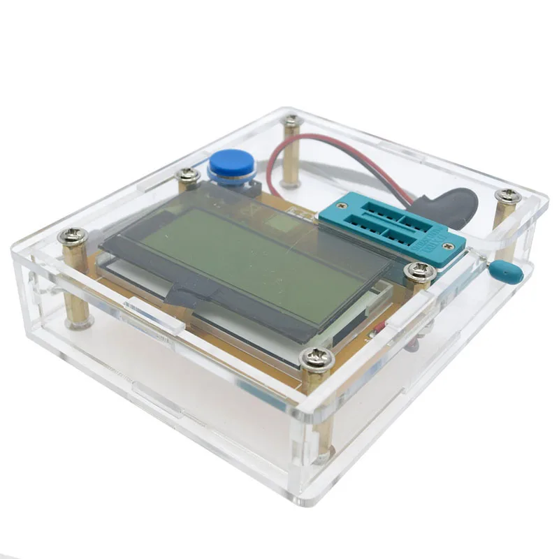 LCR-T4 Mega328 M328 lcd 128*64 9V мультиметровый Транзистор тестер ESR метр Диод Триод Емкость ESR метр MOS PNP NPN LCR+ чехол