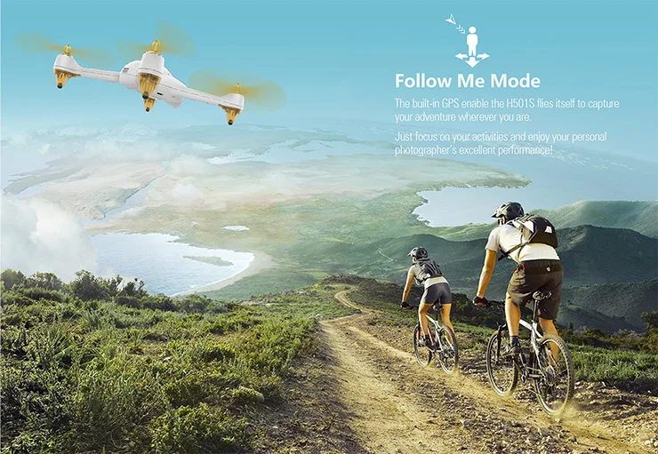 Hubsan h501s X4 Pro 5.8 Г FPV системы GPS бесщеточный Follow Me RC Quadcopter с HD 1080 P Камера RTF (pro