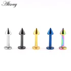 1 шт., 16 г, хирургическая сталь, пирсинг, золотые Лабрет, губы, уши, хрящи, губы, серьги, пирсинг, Ombligo, пирсинг, ювелирные изделия для тела