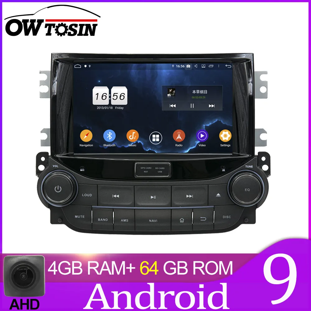 Owtosin автомобиль радио мультимедиа видео плеер навигации gps Android 9,0 для Chevrolet Malibu 2012 2013 автомобиль 4 Гб Оперативная память - Цвет: 64GB unit only