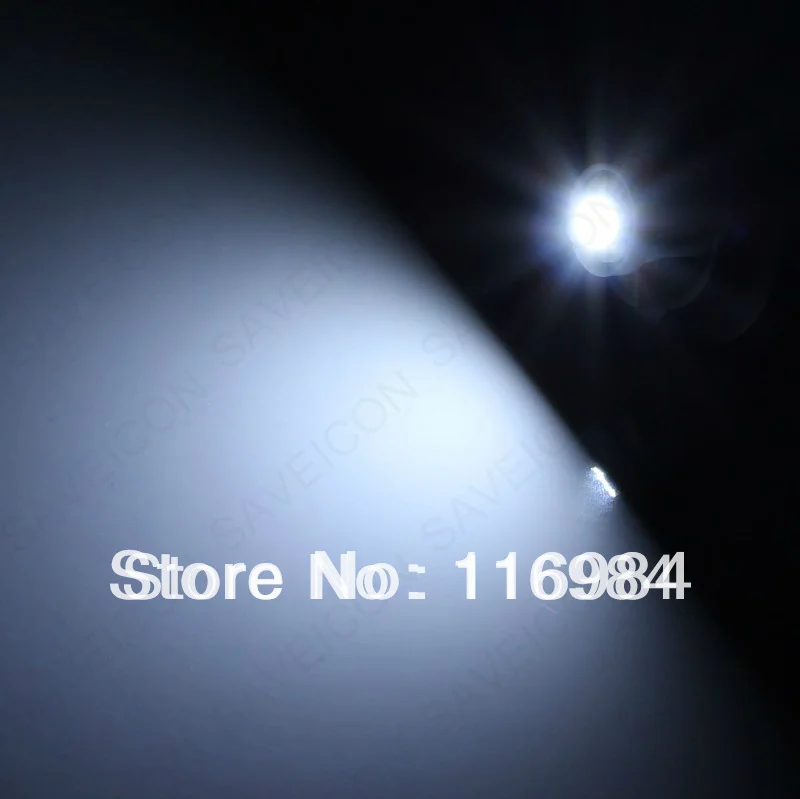 5 шт х белый 12V T10 1 SMD клиновидный для салона Карта светодиодный светильник