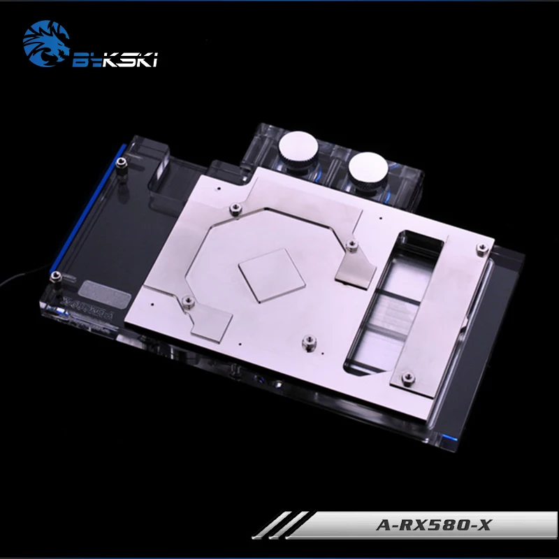 Bykski водяной блок для AMD серия справки RX580 полноразмерная графическая карта медная