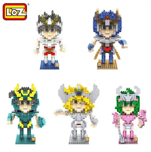 Оптовая LOZ DIY Блоки Saint Seiya Алмазные Мини милые Игрушки Строительные Micro Кирпичи