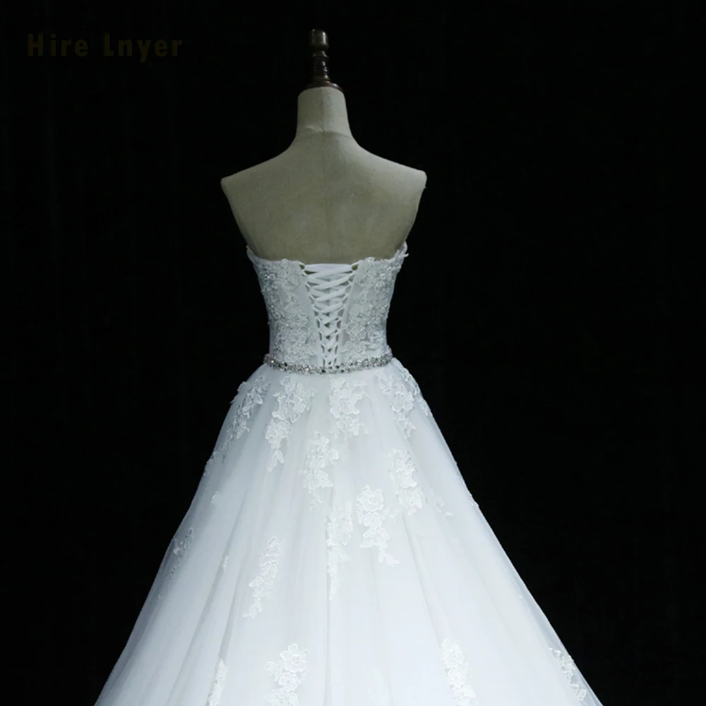 NAJOWPJG на заказ свадебные платья шнуровке Abiti Da Sposa Интернет магазин Китай бисерное