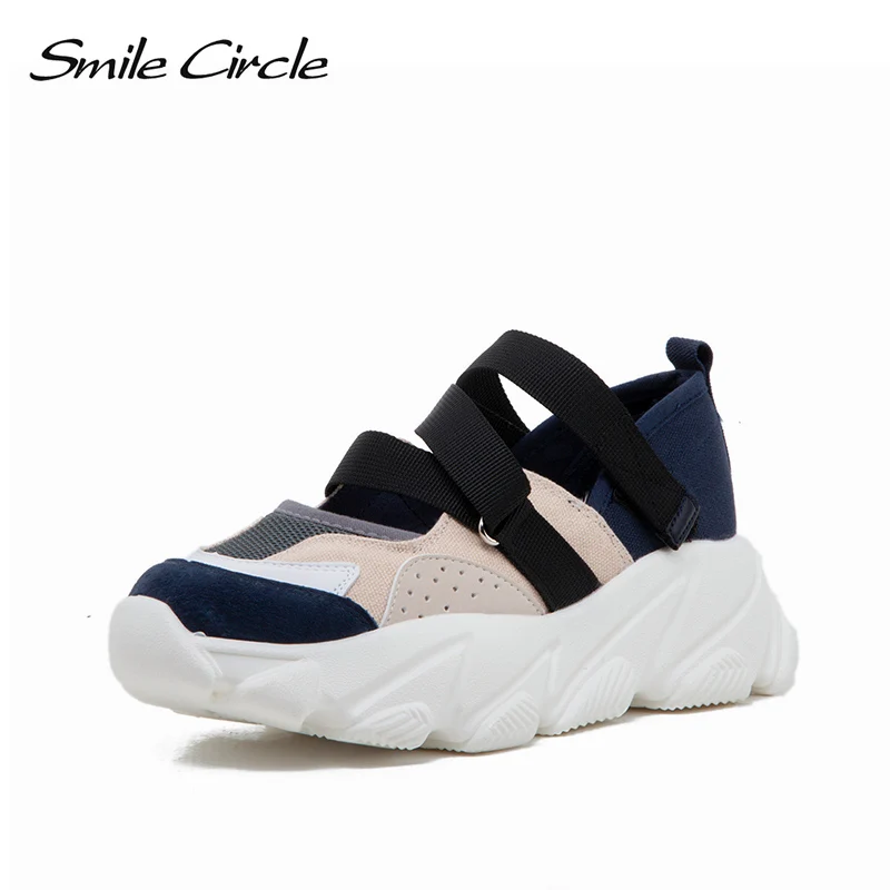 Женские кроссовки Smile Circle повседневные из дышащей сетки на платформе весна