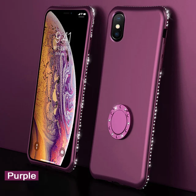 Силиконовый мягкий чехол с бриллиантами для Meizu M6 M5 Note M6 M5S 5S M3 Charm blue Note 3 5 6, блестящие стразы, мягкий ТПУ чехол для телефона s - Цвет: purple